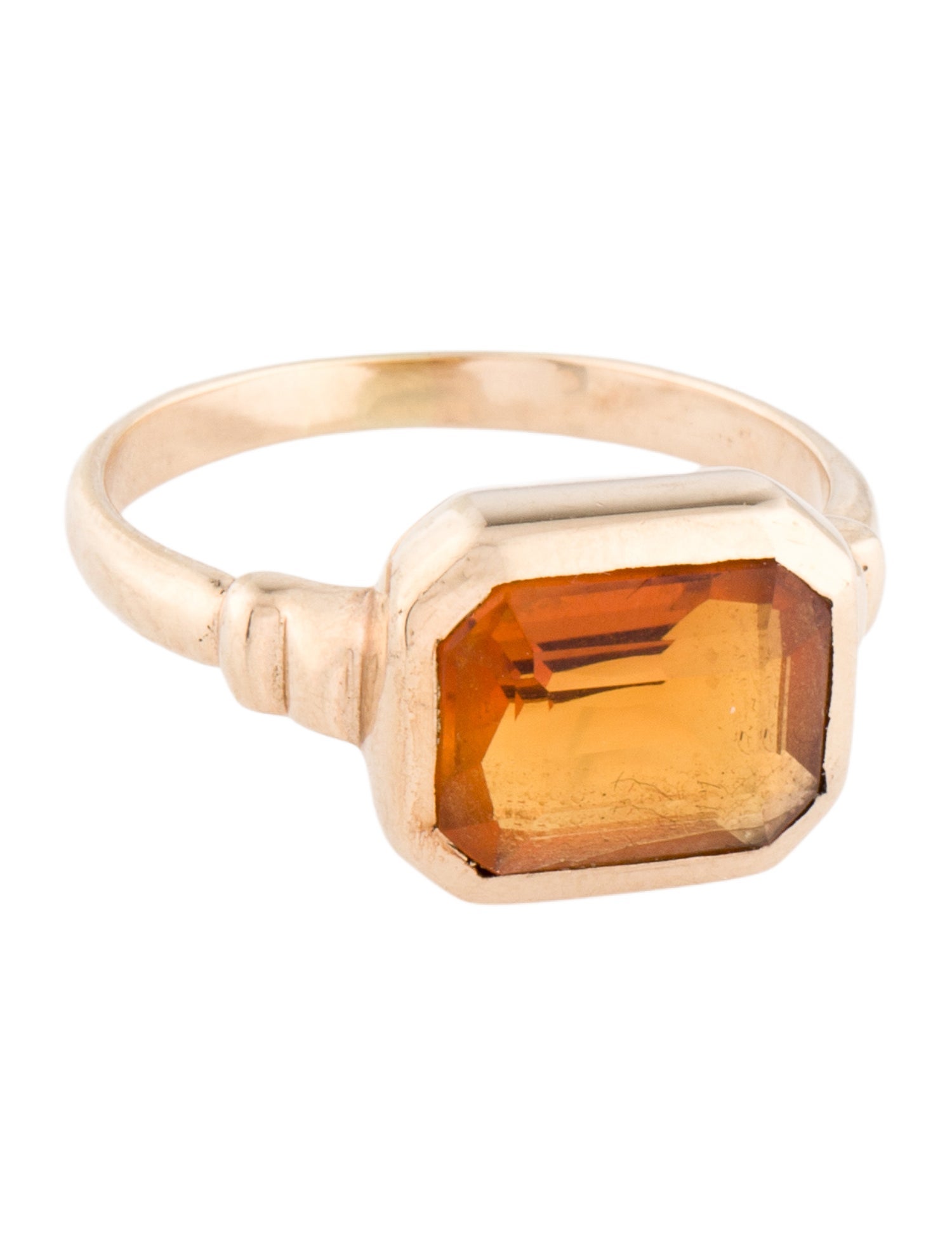 Ring 10K 2.83ct Citrine Cocktail