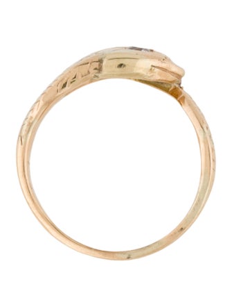 Ring 14K Diamond Snake Band Ring