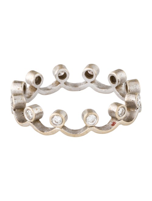 Ring 18K Diamond Crown Band