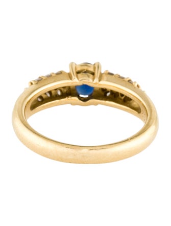 Ring 18K Sapphire & Diamond Cocktail Ring