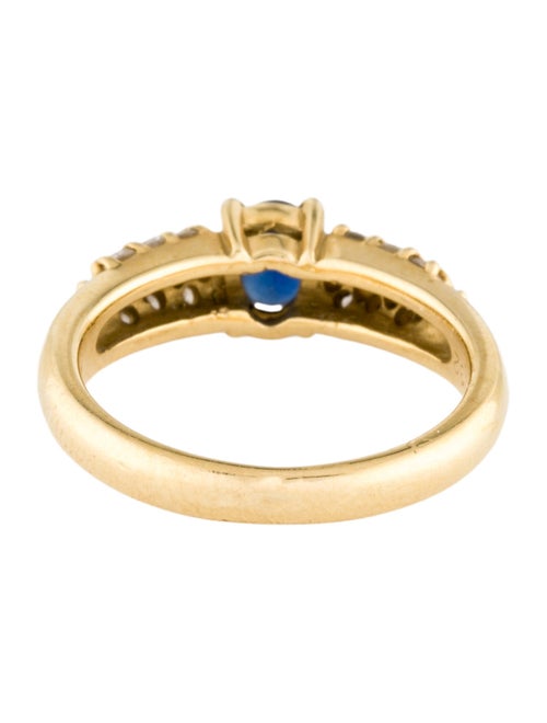 Ring 18K Sapphire & Diamond Cocktail Ring