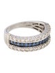 Ring 14K Sapphire & Diamond Band
