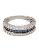 Ring 14K Sapphire & Diamond Band