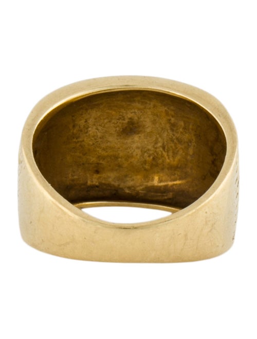 Ring 18K Textured Dome Band