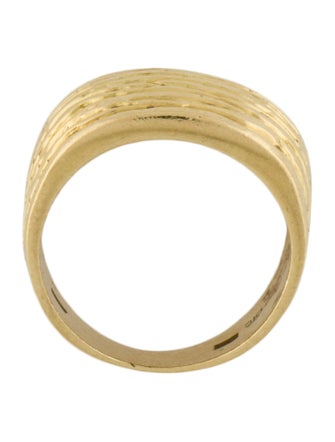 Ring 18K Textured Dome Band