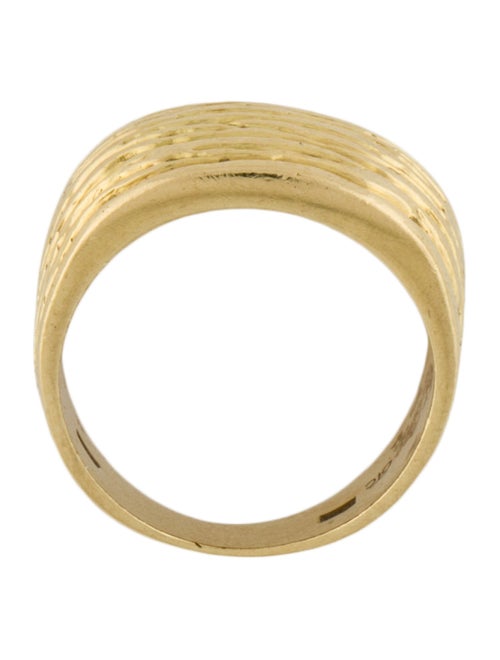 Ring 18K Textured Dome Band