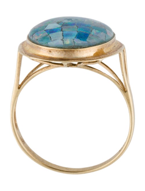 Ring 14K Resin Cocktail Ring