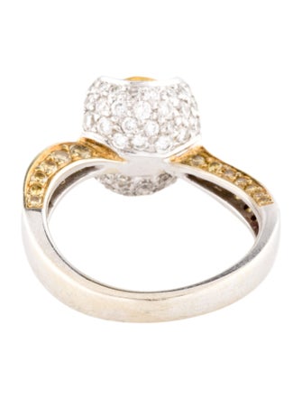 Ring 18K Sapphire & Diamond Cocktail Ring