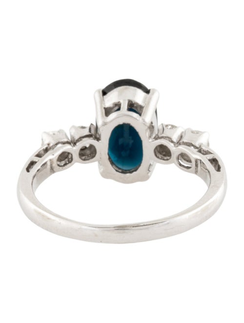 Ring 14K 1.62ct Sapphire & Diamond Ring