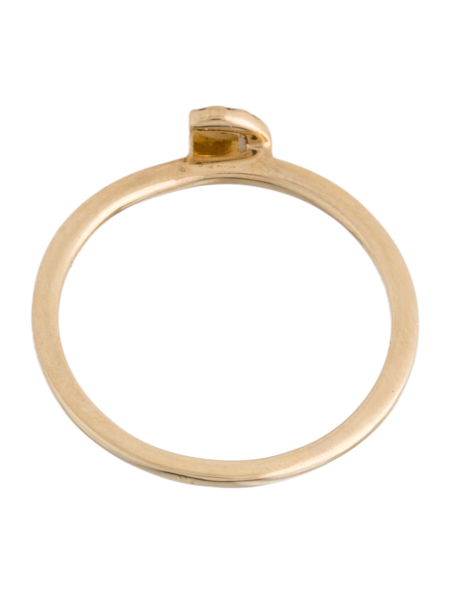 Ring 14K Diamond 'G' Band