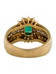 Ring 18K Emerald & Diamond Cocktail Ring