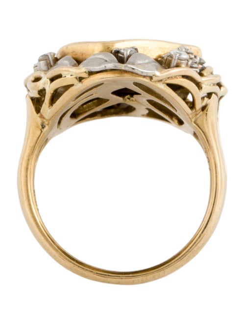 Ring 18K Boulder Opal & Diamond Cocktail Ring