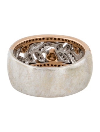 Ring 14K Diamond Cutout Band