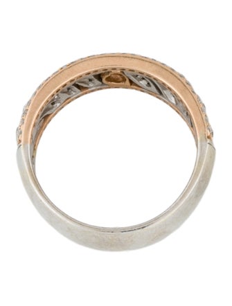 Ring 14K Diamond Cutout Band