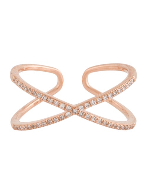 Ring 14K Diamond Bypass Ring