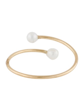 Ring 14K Pearl Bypass Ring