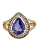 Ring 14K 3.47ct Tanzanite & Diamond Cocktail Ring