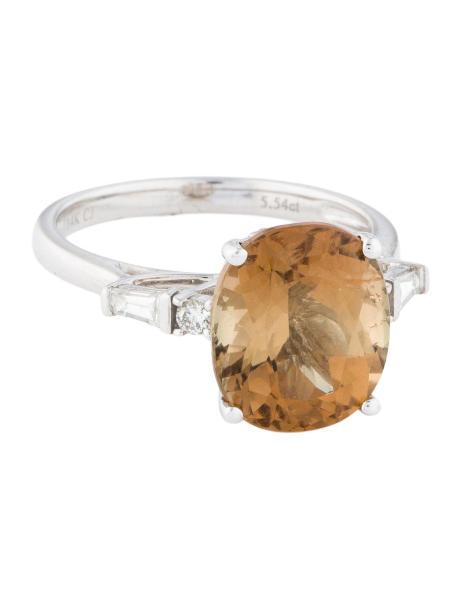 Ring 14K Tourmaline & Diamond Cocktail