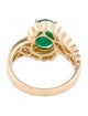 Ring 14K 2.60ct Emerald & Diamond Cocktail Ring