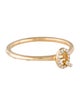 Ring 14K Diamond Initial 'Q' Ring
