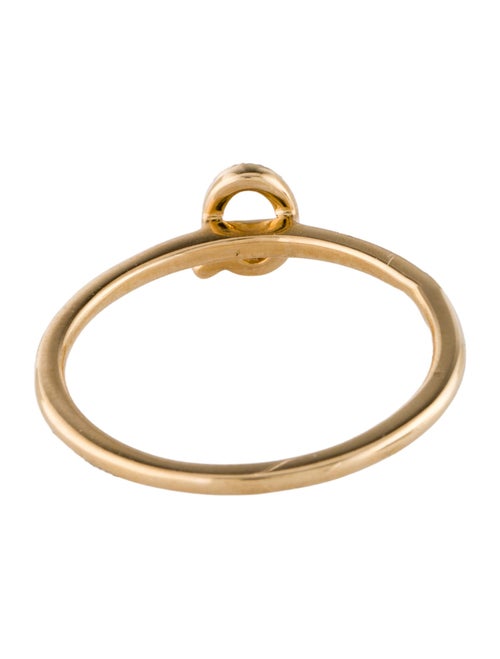 Ring 14K Diamond Initial 'Q' Ring