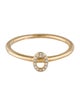 Ring 14K Diamond Initial 'O' Ring