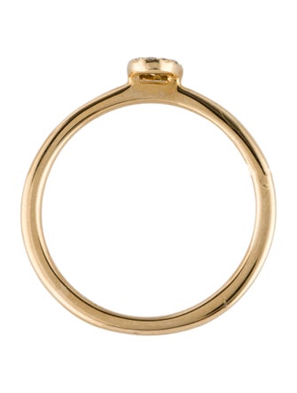 Ring 14K Diamond Initial 'O' Ring