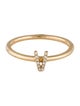 Ring 14K Diamond Initial 'V' Ring
