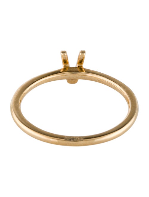 Ring 14K Diamond Initial 'V' Ring