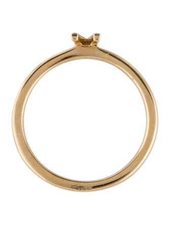 Ring 14K Diamond Initial 'V' Ring