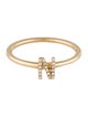 Ring 14K Diamond Initial 'N' Cocktail Ring