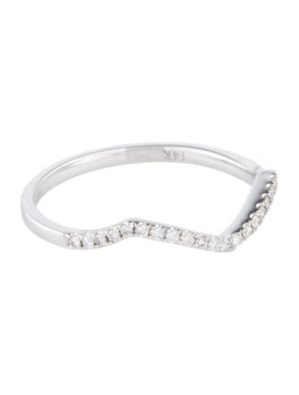 Ring 14K Diamond Zig Zag Band Ring