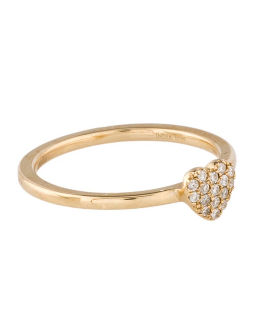 Ring 14K Diamond Heart Cocktail Ring