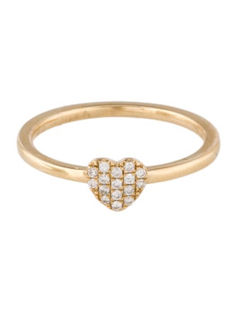 Ring 14K Diamond Heart Cocktail Ring