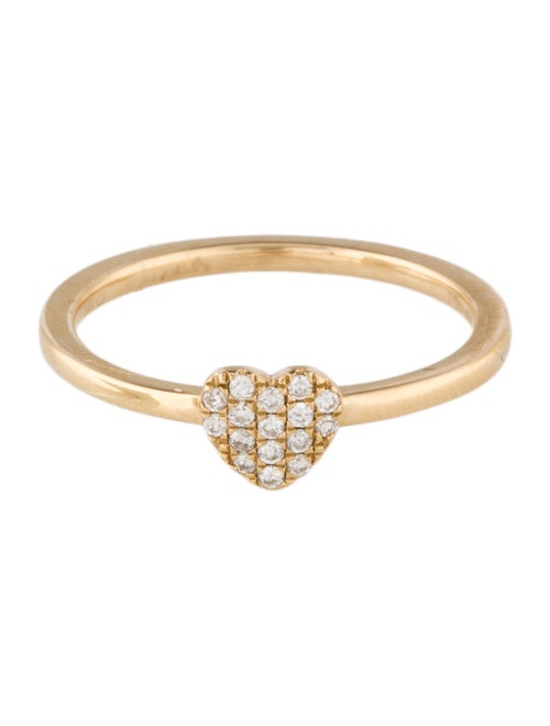 Ring 14K Diamond Heart Cocktail Ring