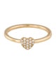 Ring 14K Diamond Heart Cocktail Ring