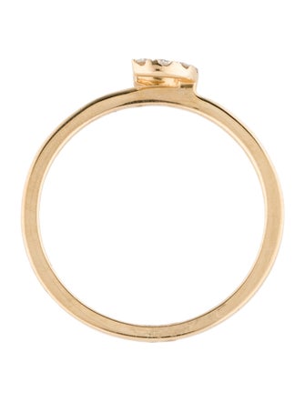 Ring 14K Diamond Initial 'C' Cocktail Ring