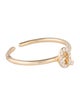 Ring 14K Diamond Initial 'Q' Open End Cocktail Ring