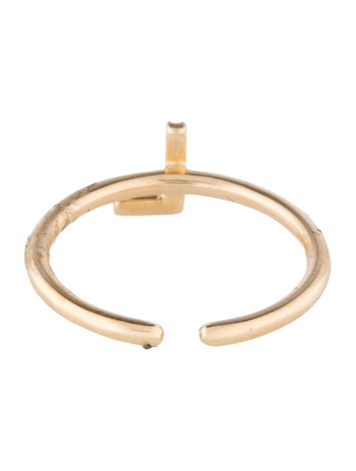 Ring 14K Diamond Initial 'L' Open End Cocktail Ring