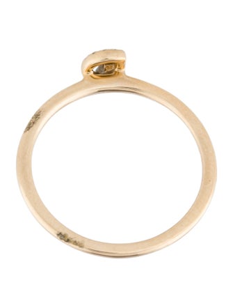 Ring 14K Diamond Initial 'G' Cocktail Ring