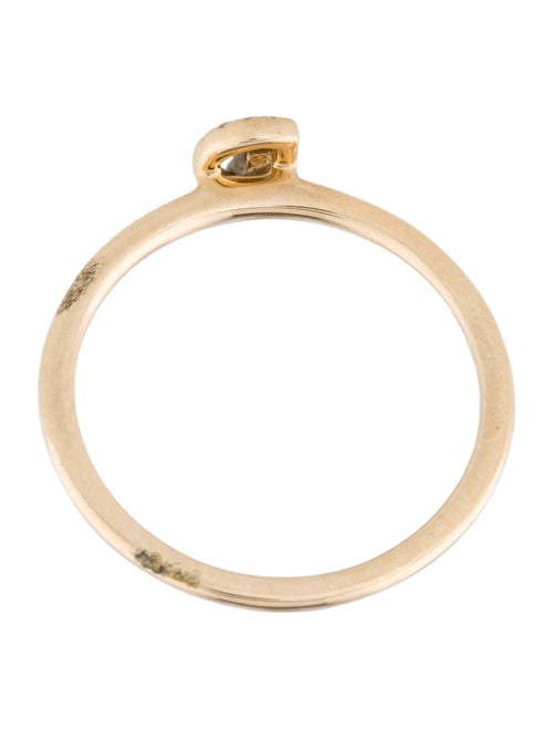 Ring 14K Diamond Initial 'G' Cocktail Ring