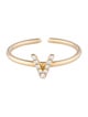 Ring 14K Diamond Initial 'V' Cocktail Ring