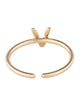 Ring 14K Diamond Initial 'V' Cocktail Ring