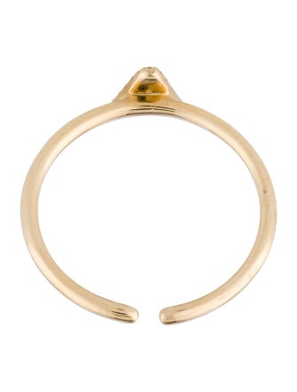 Ring 14K Diamond Initial 'V' Cocktail Ring