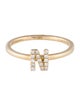 Ring 14K Diamond Initial 'N' Cocktail Ring