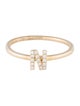 Ring 14K Diamond Initial 'N' Cocktail Ring