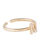 Ring 14K Diamond Initial 'N' Open End Cocktail Ring