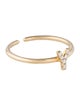 Ring 14K Diamond Initial 'Y' Cocktail Ring