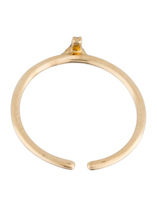 Ring 14K Diamond Initial 'Y' Cocktail Ring