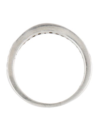 Ring Platinum Diamond Wavy Band